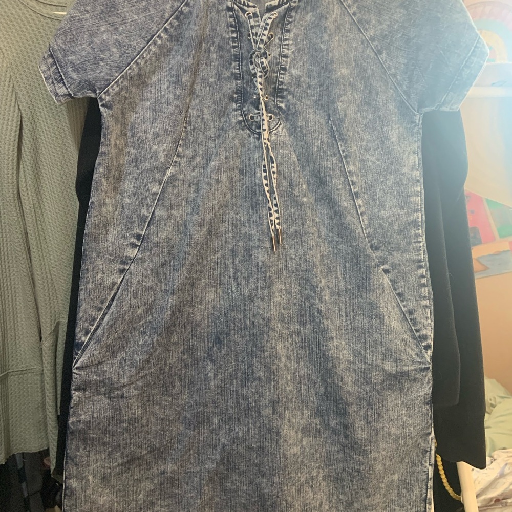 Paper Crane Blue Denim dress